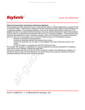 KeySonic Redhurtle KSM-1000 RFM Manuel D'utilisation