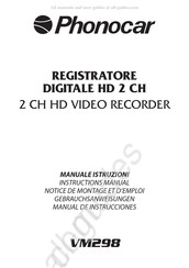 Phonocar VM298 Notice De Montage Et D'emploi