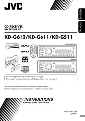 JVC KD-G611 Manuel D'instructions