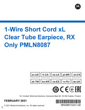 Motorola Solutions PMLN8087 Mode D'emploi