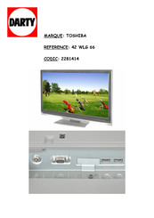 Toshiba REGZA 42 WLG 66 Manuel De L'utilisateur