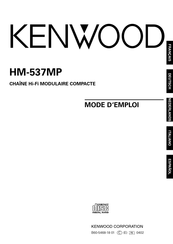 Kenwood HM-537MP Mode D'emploi