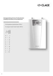 clage CEX-U ELECTRONIC MPS Instructions D'installation