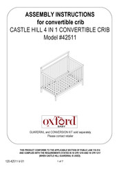 OXFORD BABY CASTLE HILL CONVERTIBLE 4 IN 1 42511 Instructions De Montage