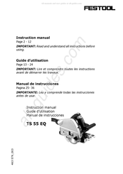 Festool TS 55 EQ Guide D'utilisation