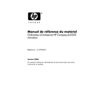 HP Compaq dx2200 Manuel De Référence Du Matériel