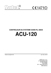 Satel ACU-120 Mode D'emploi