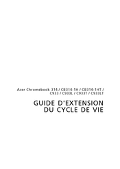 Acer C933 Guide D'extension Du Cycle De Vie