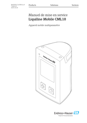 Endress+Hauser Liquiline Mobile CML18 Manuel De Mise En Service