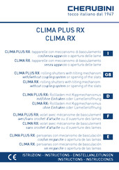 Cherubini CLIMA PLUS RX Manuel D'instructions