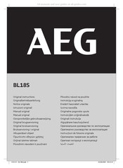 AEG BL18S Notice Originale