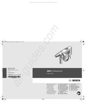 Bosch GBH Professional 500 Notice Originale
