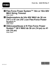 Toro Flex-Force Power System 51830 Manuel De L'utilisateur