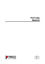 Pinnacle Systems PCTV 60e Manuel D'utilisation