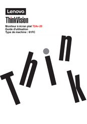 Lenovo ThinkVision T24v-20 Guide D'utilisation