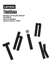 Lenovo ThinkVision T24m-20 Guide D'utilisation