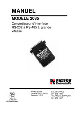 Patton electronics 2085 Manuel