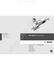Bosch GST 500 PE Professional Notice Originale