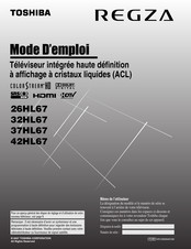 Toshiba REGZA 42HL67 Mode D'emploi