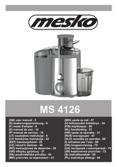 Mesko MS 4126 Mode D'emploi