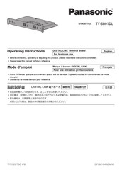 Panasonic TY-SB01DL Mode D'emploi