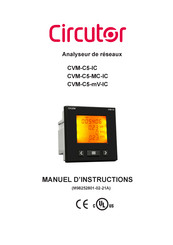 Circutor CVM-C5-mV-IC Manuel D'instructions