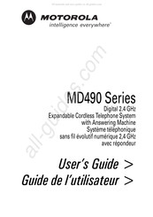 Motorola MD490 Serie Guide De L'utilisateur