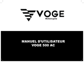 VOGE 500 AC Manuel D'utilisateur