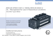 Burkert 8652 Mode D'emploi