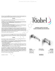 Riobel BM80 Guide D'installation