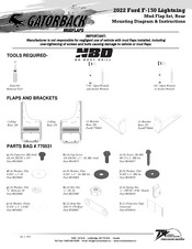 Truck Hardware Gatorback Mudflaps Instructions De Montage