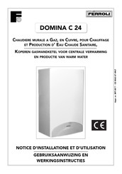 Ferroli DOMINA C 24 Notice D'installation/D'utilisation