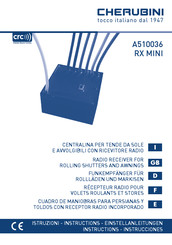 Cherubini A510036 Instructions