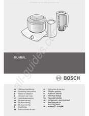 Bosch MUM6N Série Notice D'utilisation