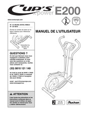 ICON CUP'S X-POWER E200 Manuel De L'utilisateur