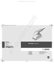 Bosch GSS 2300 Professional Notice Originale