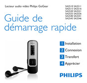 Philips GoGear SA2516 Guide De Démarrage Rapide