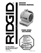 RIDGID AM2500 Mode D'emploi