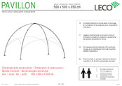 leco Pavillon 500x500x350 cm Mode D'emploi