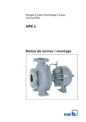 KSB HPK-L 50-160 Notice De Service / Montage