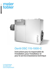 Meier Tobler Oertli OSC-C 350 Instructions D'installation