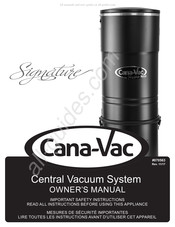 Cana-Vac Signature XLS970 Manuel