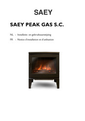 Saey PEAK GAS SC Notice D'installation Et D'utilisation