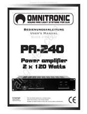 Omnitronic PA-240 Mode D'emploi