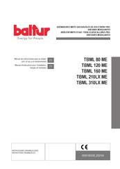 baltur TBML 160 ME Manuel D'instructions Pour L'installation, L'emploi Et L'entretien