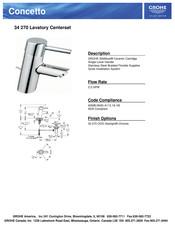 Grohe Concetto 34 270 Guide Rapide