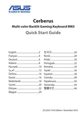 Asus Cerberus MKII Guide Rapide