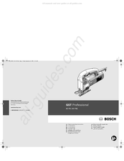 Bosch GST Professional 85 PBE Notice Originale