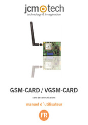 jcm-tech GSM-CARD Manuel D'utilisateur