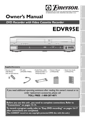 Emerson EDVR95E Manuel De L'utilisateur